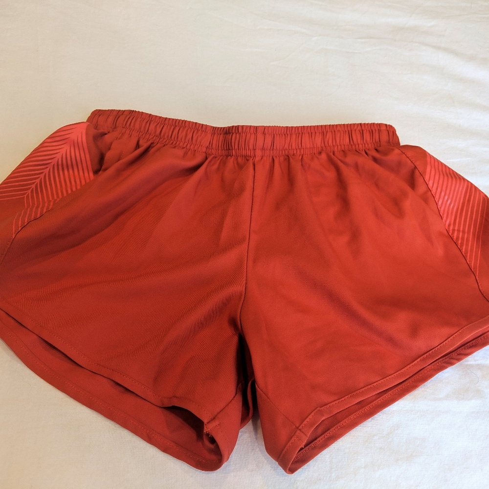 Oiselle Orange Distance Shorts